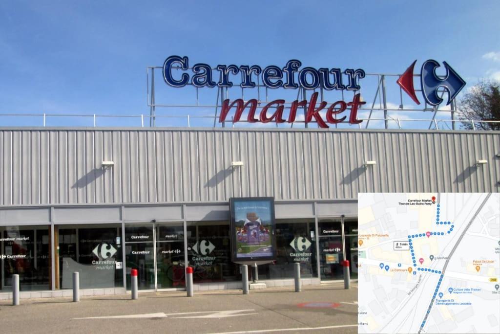 T3 Duplex Thonon Centre - Parking - Gare - Thermes Exterior photo